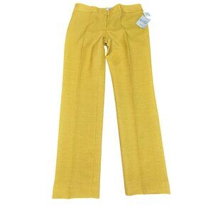 Kasper Pants Yellow Women 6 Petite Saffron Dress Pants Work